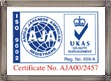 Our Certificate AJA