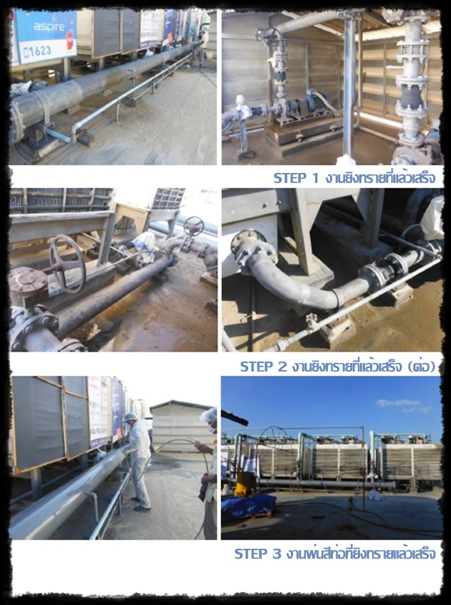 Painting System For Pipe at Cooling Tower Area