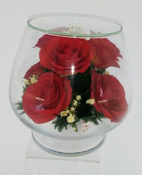 Dried flower in vacuum glassware VAS-04S