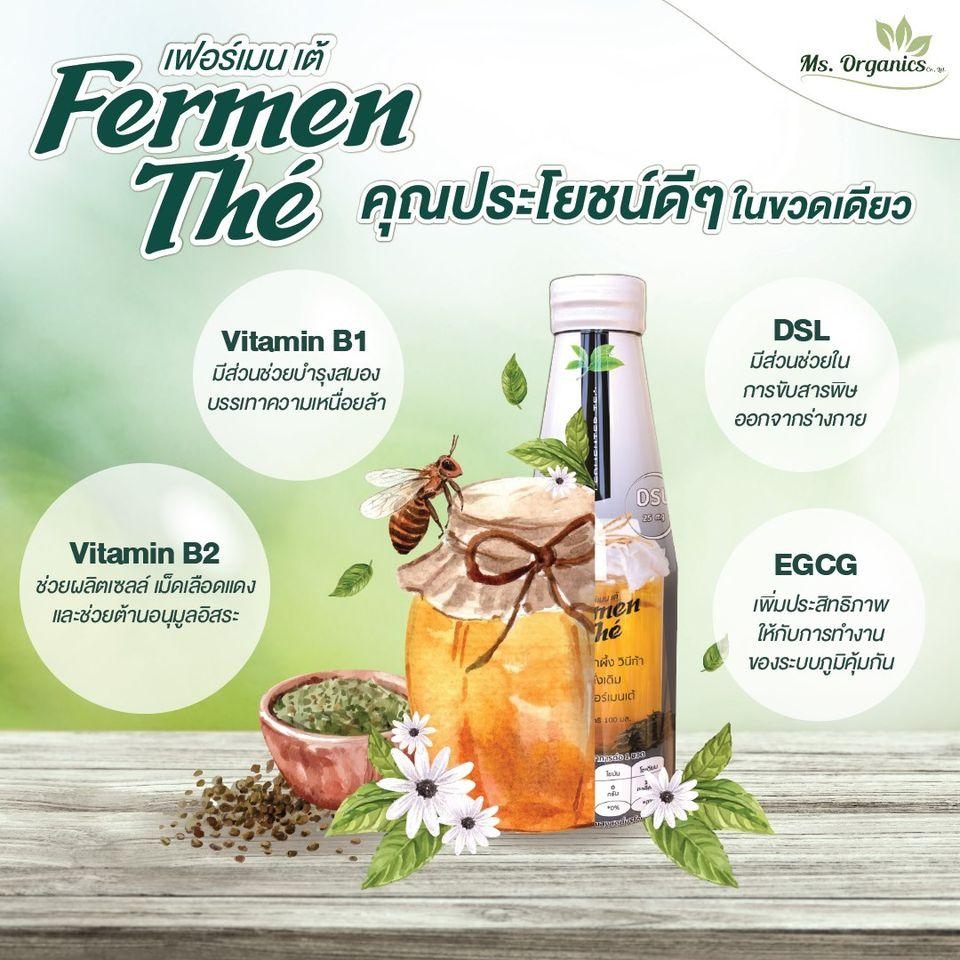 เฟอร์เมนเต้ Fermenthé ชาหมักคอมบูชะ สูตร Original