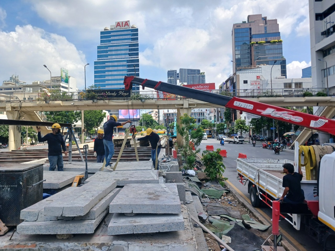 งานตัดพื้นคอนกรีต (รถตัด)