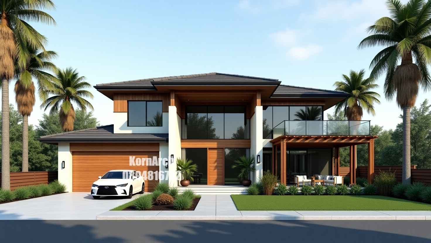 รับออกแบบบ้าน2ชั้น แบบบ้านทรอปิคอล