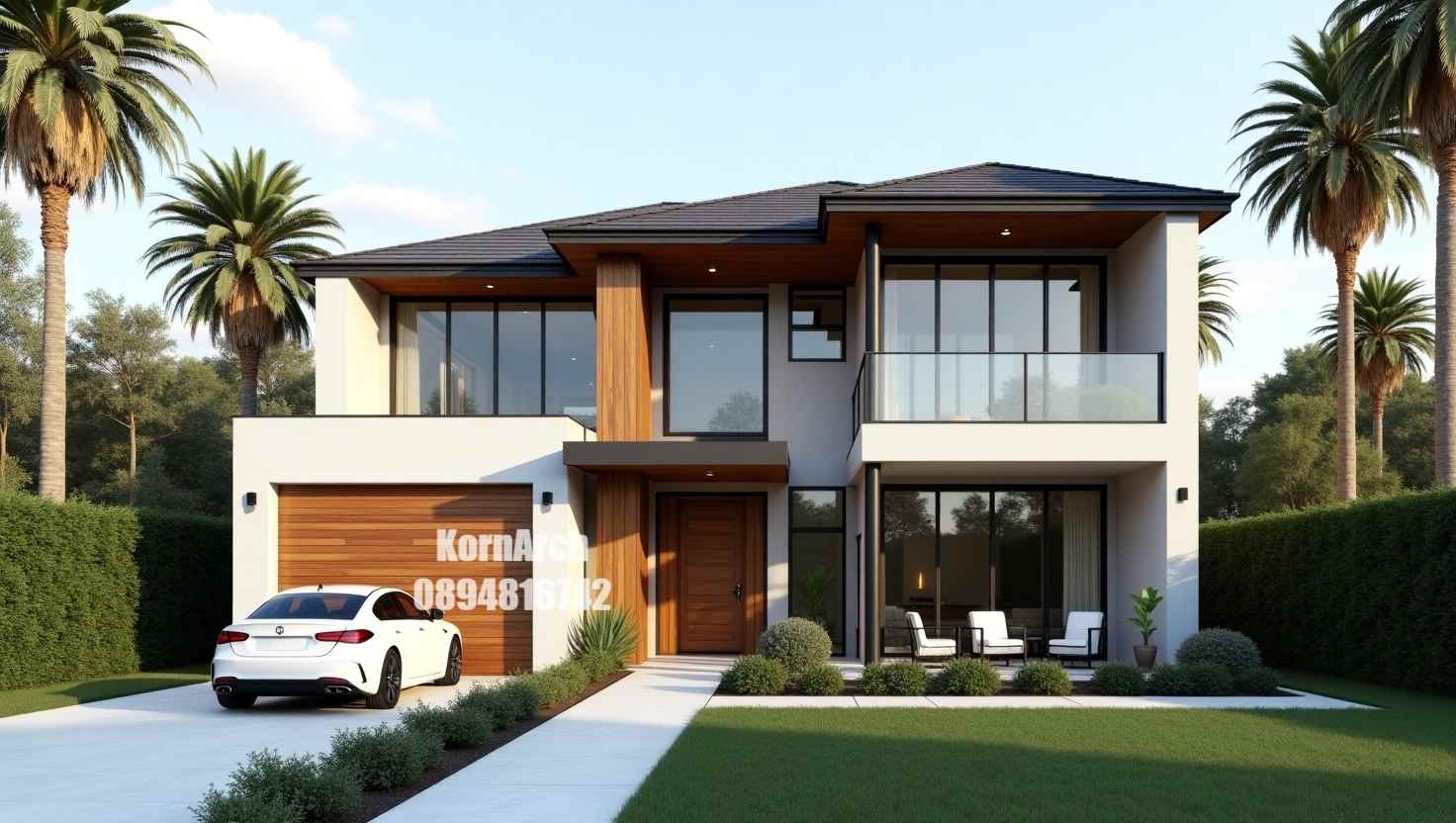 รับออกแบบบ้าน2ชั้น แบบบ้านทรอปิคอล