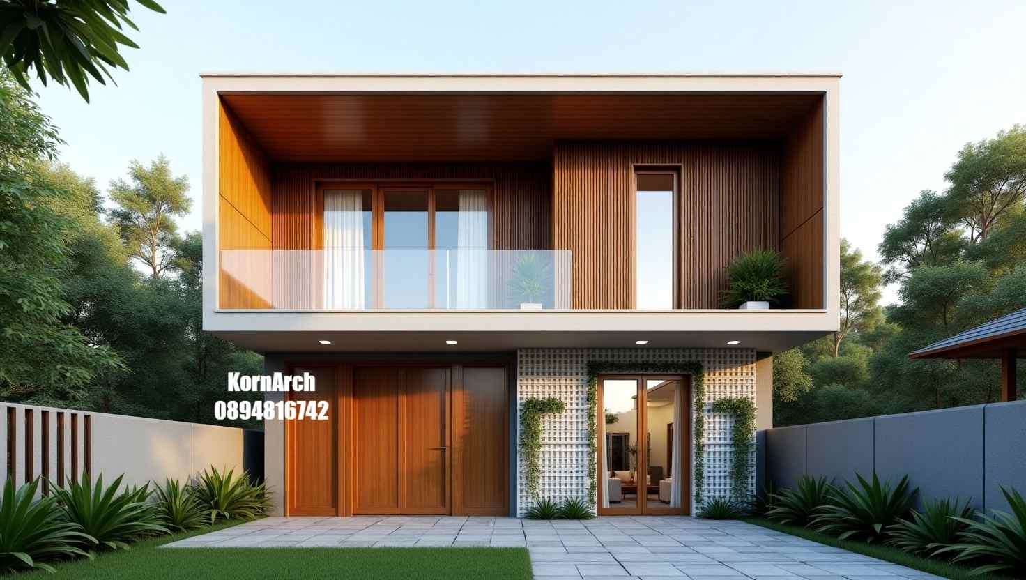 รับออกแบบบ้าน2ชั้นสไตล์มินิมอล