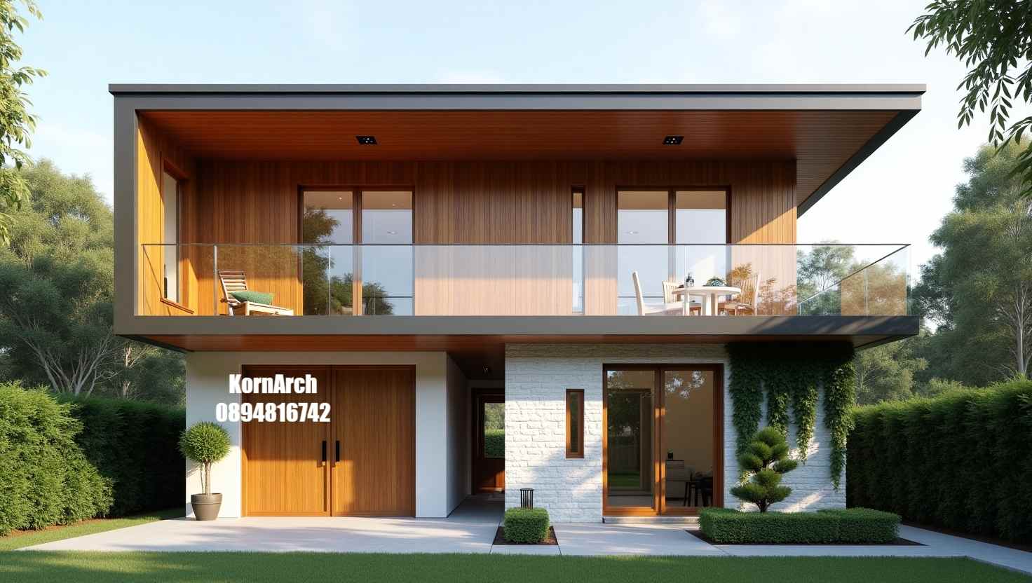 รับออกแบบบ้าน2ชั้นสไตล์มินิมอล