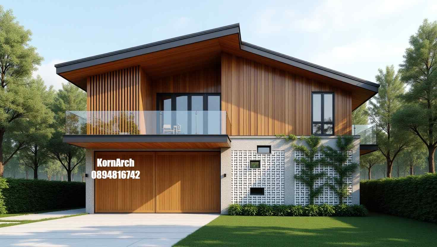 รับออกแบบบ้าน2ชั้นสไตล์มินิมอล