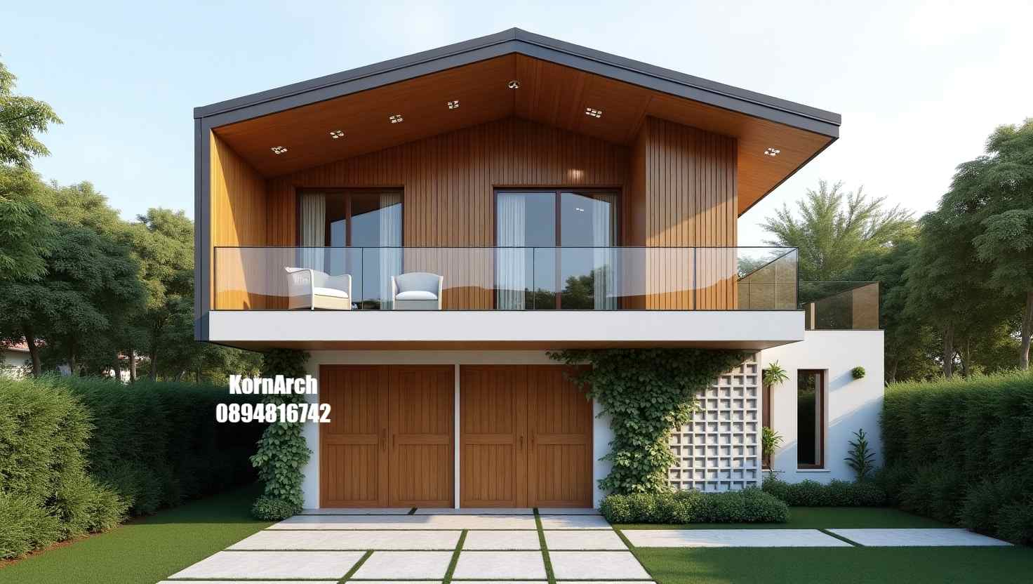 รับออกแบบบ้าน2ชั้นสไตล์มินิมอล