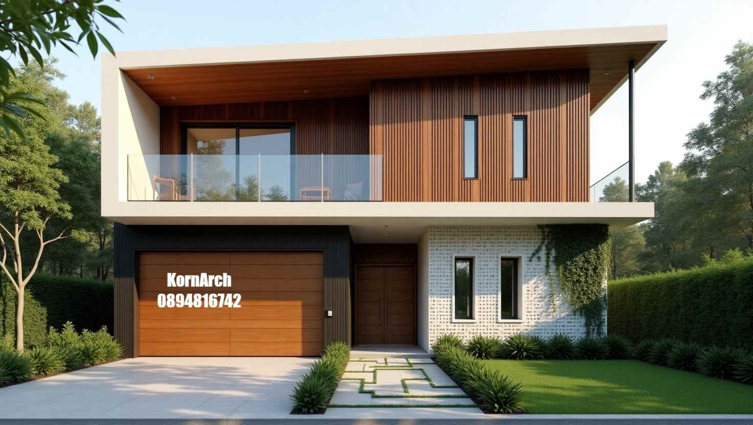 รับออกแบบบ้าน2ชั้นสไตล์มินิมอล