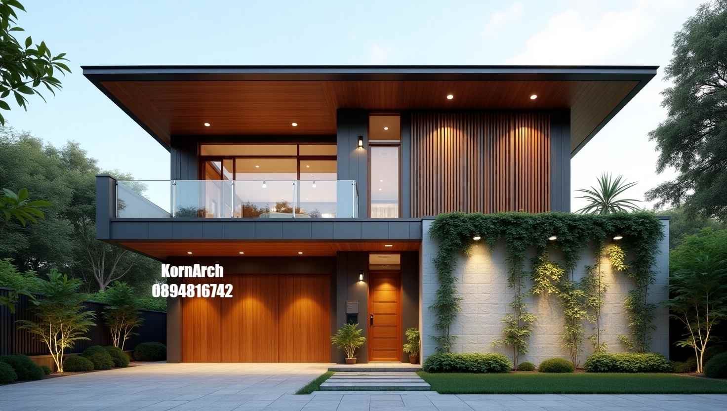 รับออกแบบบ้าน2ชั้นสไตล์มินิมอล