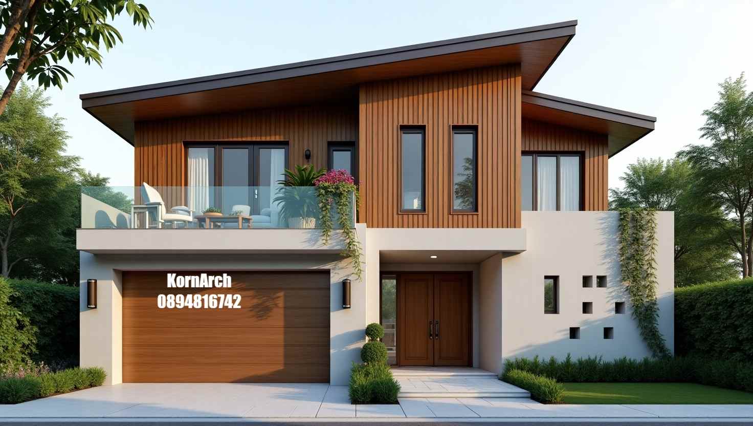 รับออกแบบบ้าน2ชั้นสไตล์มินิมอล