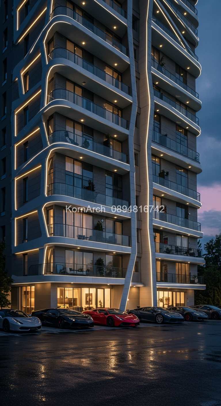 รับออกแบบอพาร์ทเม้นท์ แบบอพาร์ทเม้นท์โมเดิร์น