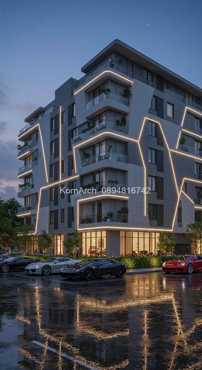 รับออกแบบอพาร์ทเม้นท์ แบบอพาร์ทเม้นท์โมเดิร์น