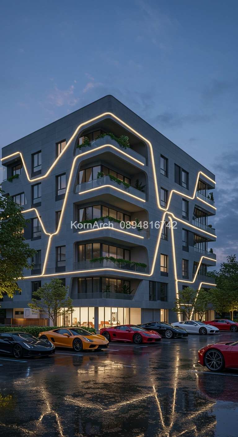 รับออกแบบอพาร์ทเม้นท์ แบบอพาร์ทเม้นท์โมเดิร์น