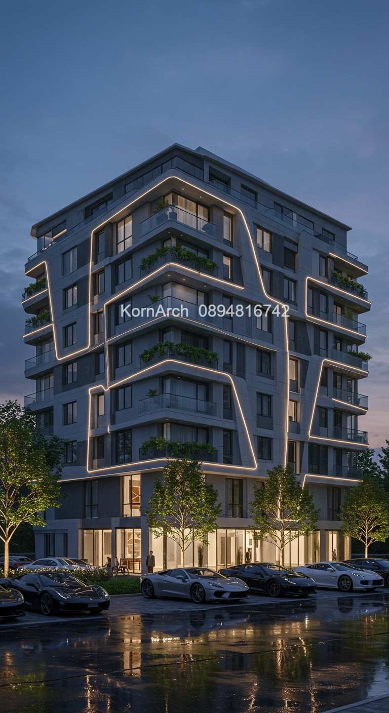 รับออกแบบอพาร์ทเม้นท์ แบบอพาร์ทเม้นท์โมเดิร์น