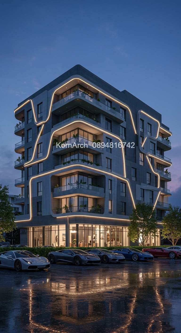 รับออกแบบอพาร์ทเม้นท์ แบบอพาร์ทเม้นท์โมเดิร์น