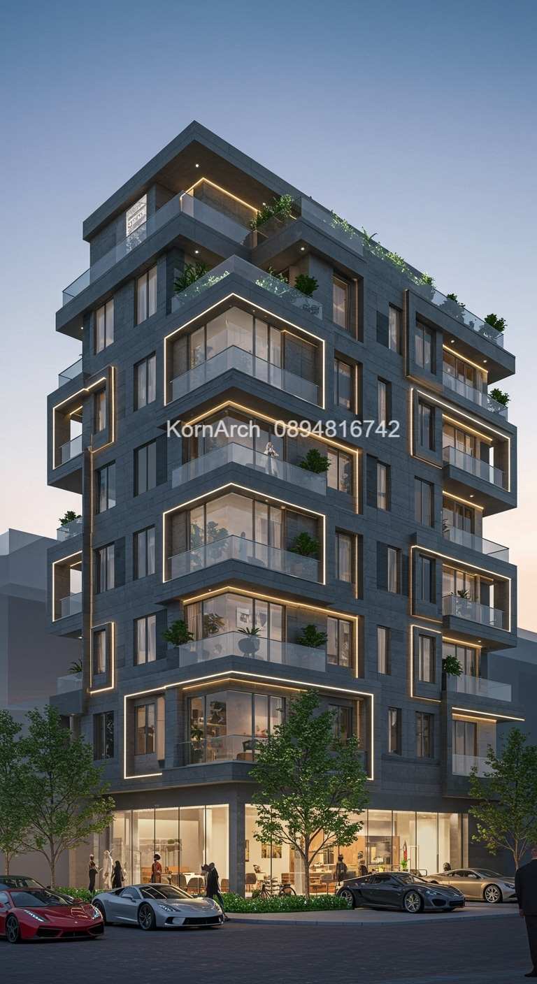 รับออกแบบอพาร์ทเม้นท์ แบบอพาร์ทเม้นท์โมเดิร์น