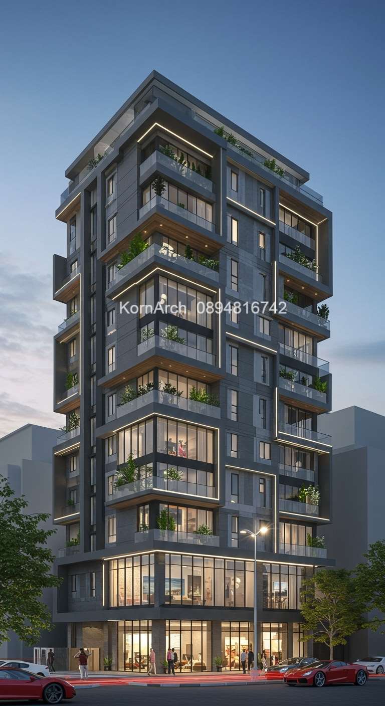 รับออกแบบอพาร์ทเม้นท์ แบบอพาร์ทเม้นท์โมเดิร์น