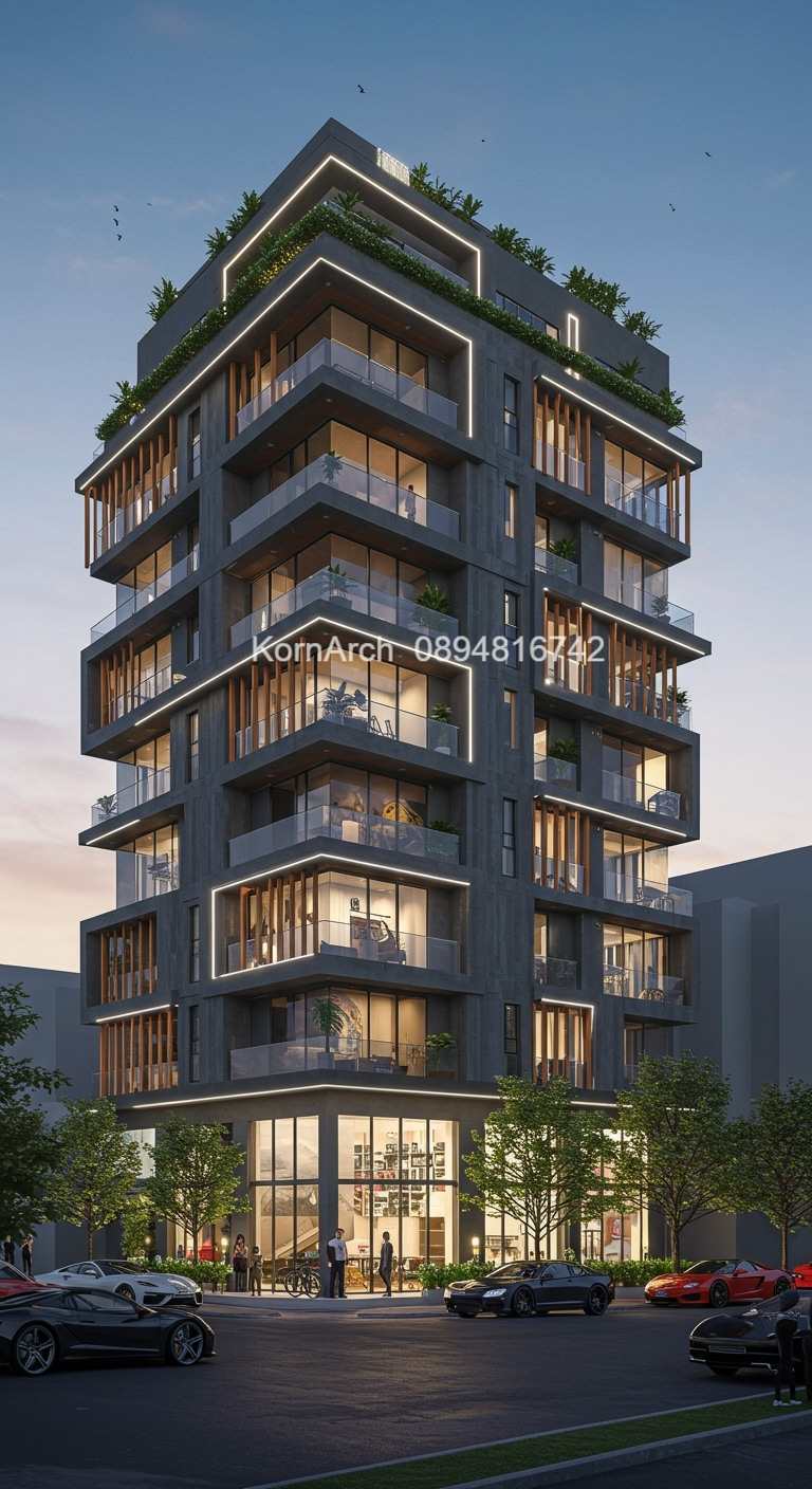 รับออกแบบอพาร์ทเม้นท์ แบบอพาร์ทเม้นท์โมเดิร์น