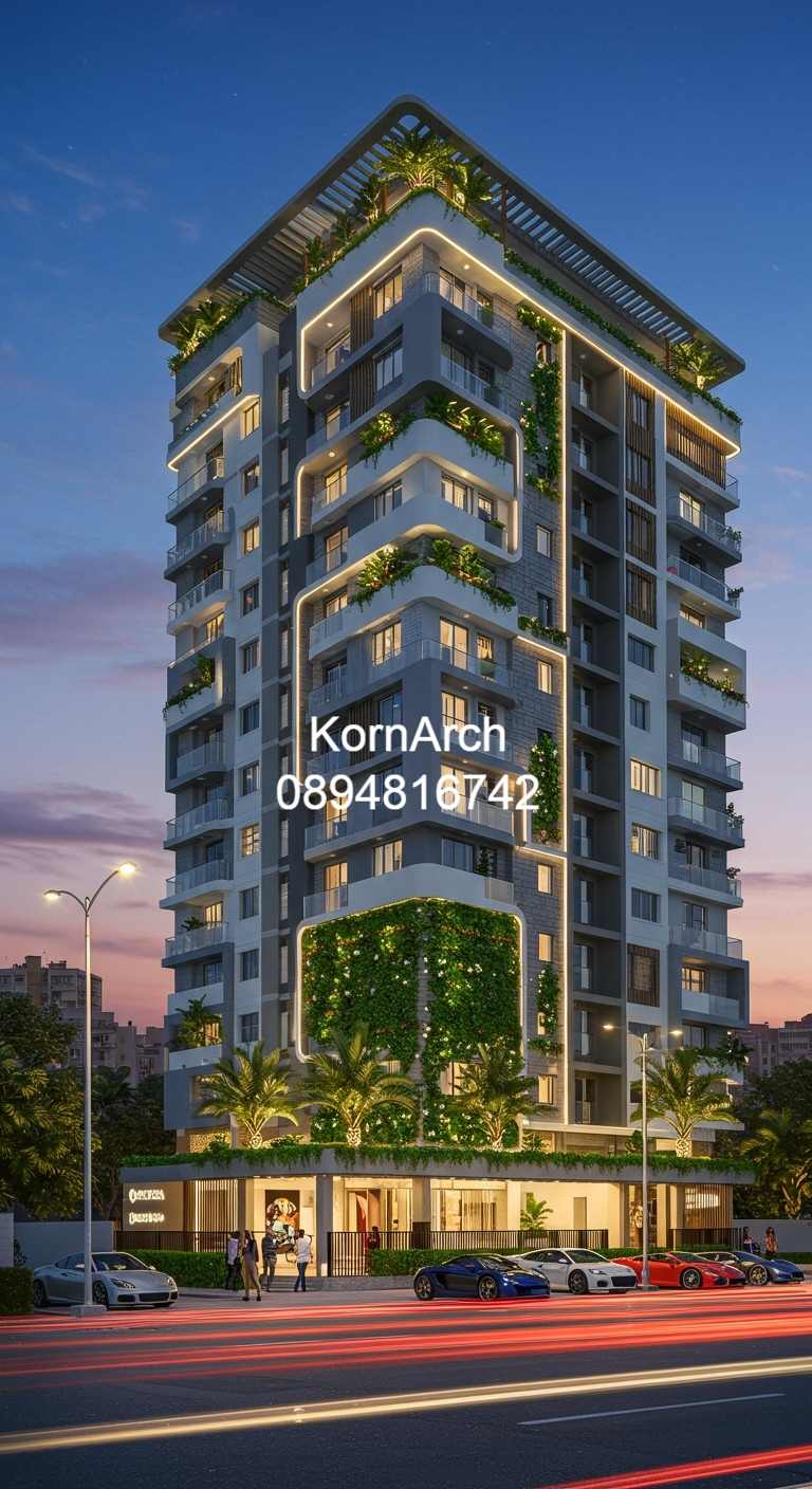 รับออกแบบอพาร์ทเม้นท์ แบบอพาร์ทเม้นท์โมเดิร์น