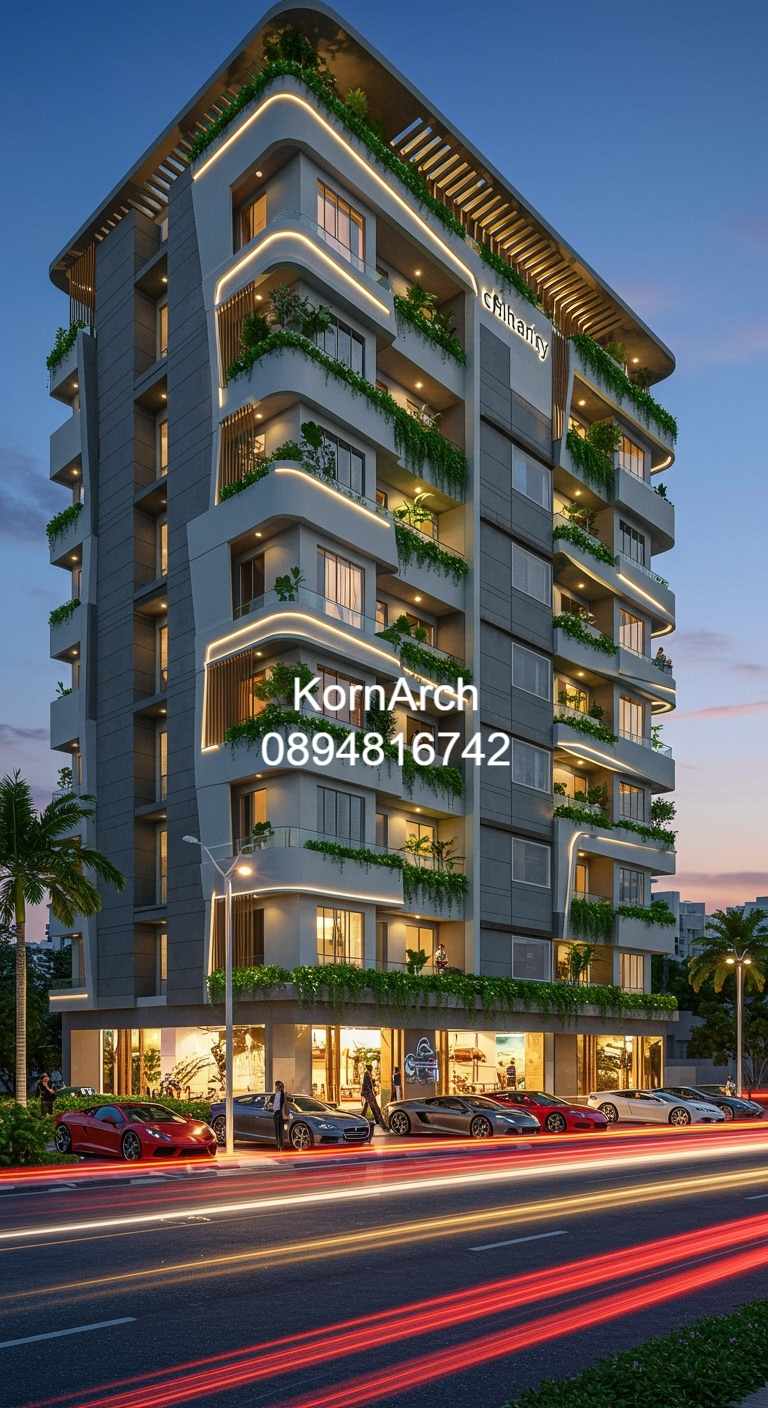 รับออกแบบอพาร์ทเม้นท์ แบบอพาร์ทเม้นท์โมเดิร์น