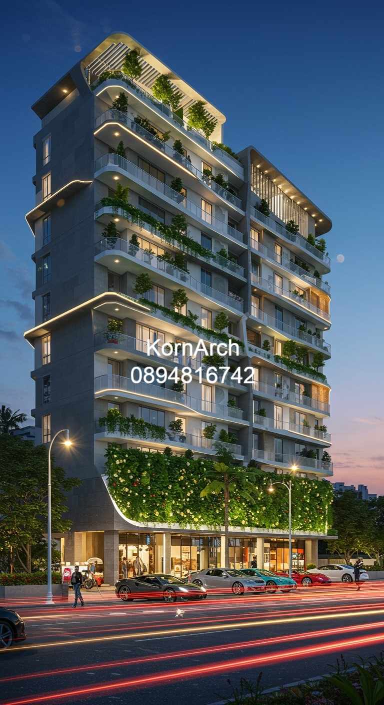 รับออกแบบอพาร์ทเม้นท์ แบบอพาร์ทเม้นท์โมเดิร์น