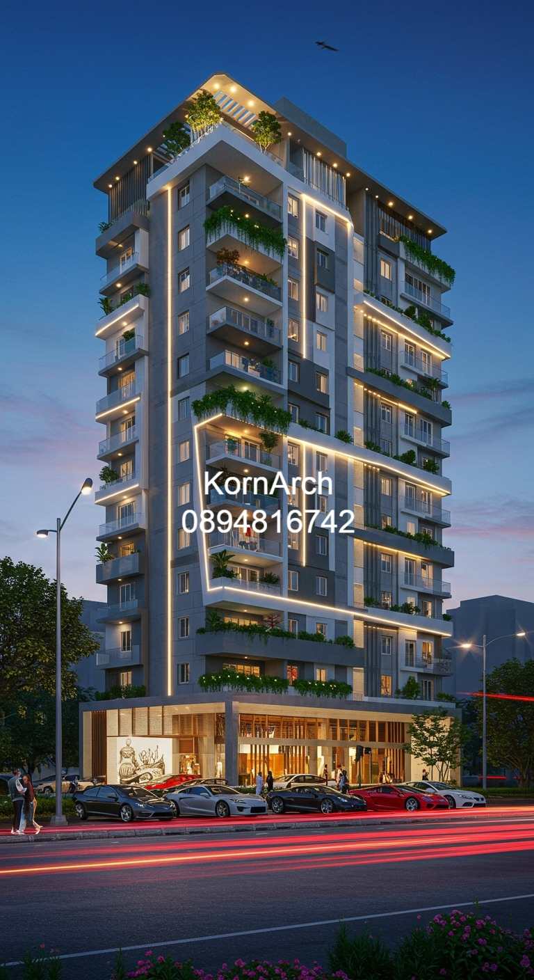 รับออกแบบอพาร์ทเม้นท์ แบบอพาร์ทเม้นท์โมเดิร์น