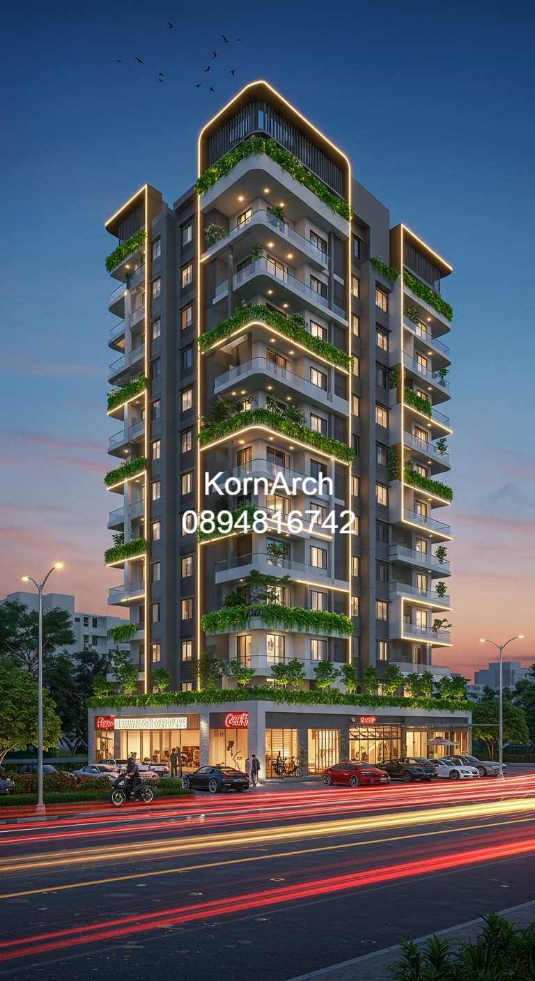 รับออกแบบอพาร์ทเม้นท์ แบบอพาร์ทเม้นท์โมเดิร์น