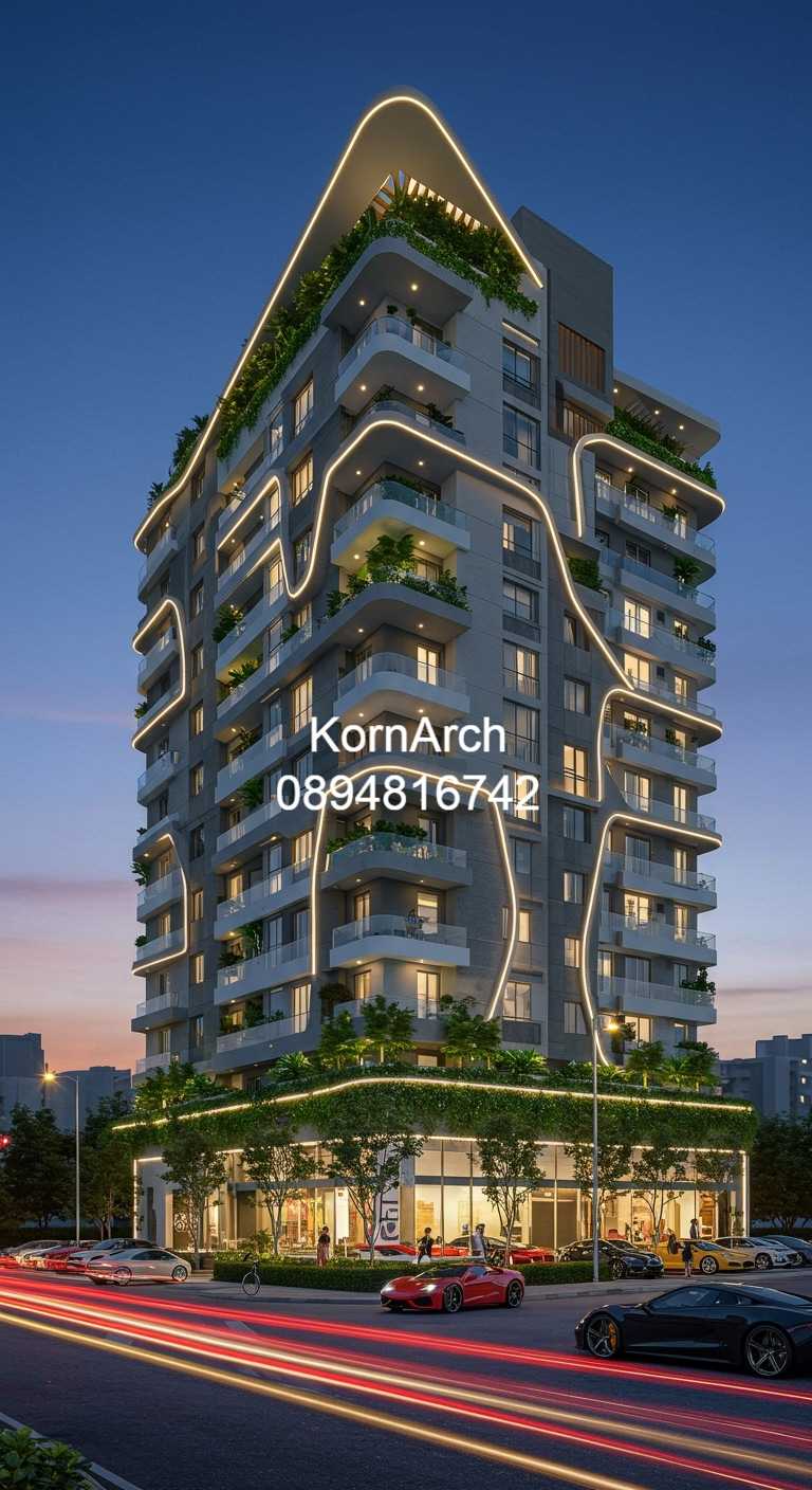 รับออกแบบอพาร์ทเม้นท์ แบบอพาร์ทเม้นท์โมเดิร์น