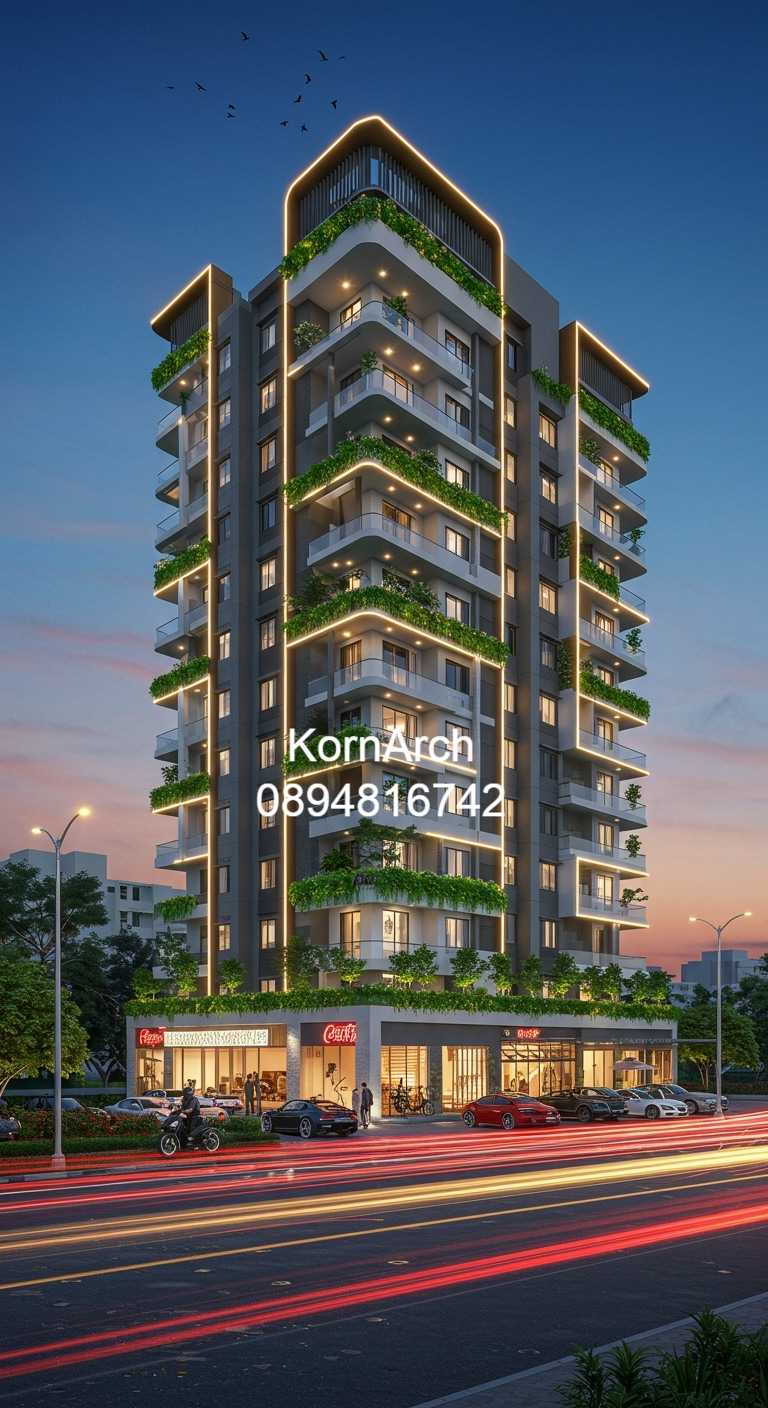 รับออกแบบอพาร์ทเม้นท์ แบบอพาร์ทเม้นท์โมเดิร์น