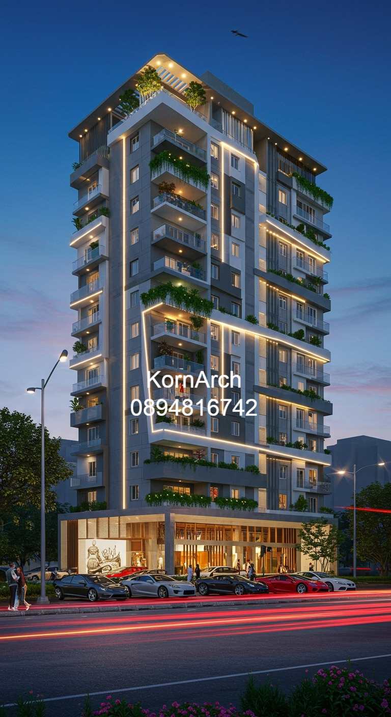 รับออกแบบอพาร์ทเม้นท์ แบบอพาร์ทเม้นท์โมเดิร์น