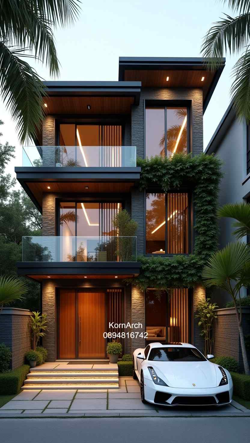 รับออกแบบบ้าน3ชั้น แบบบ้านสวย รับออกแบบบ้าน