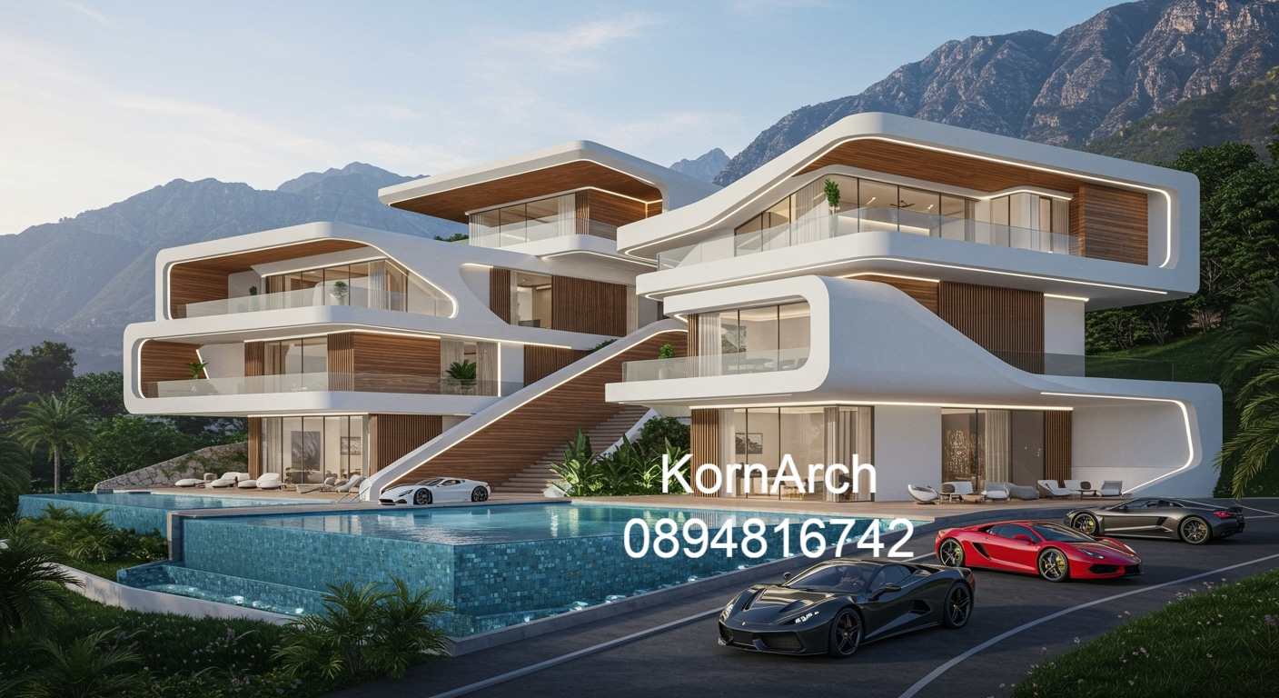 รับออกแบบพูลวิลล่า Poolvilla