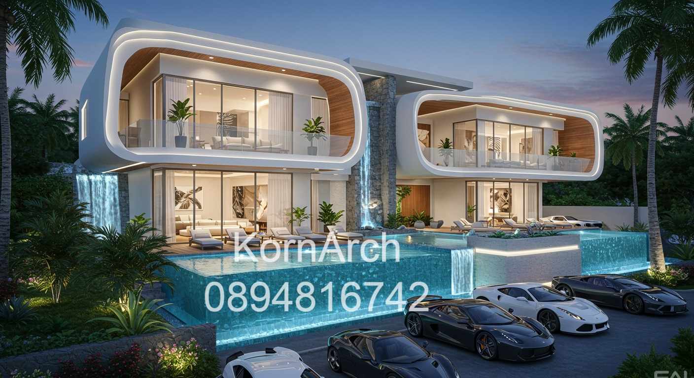 รับออกแบบพูลวิลล่า Poolvilla