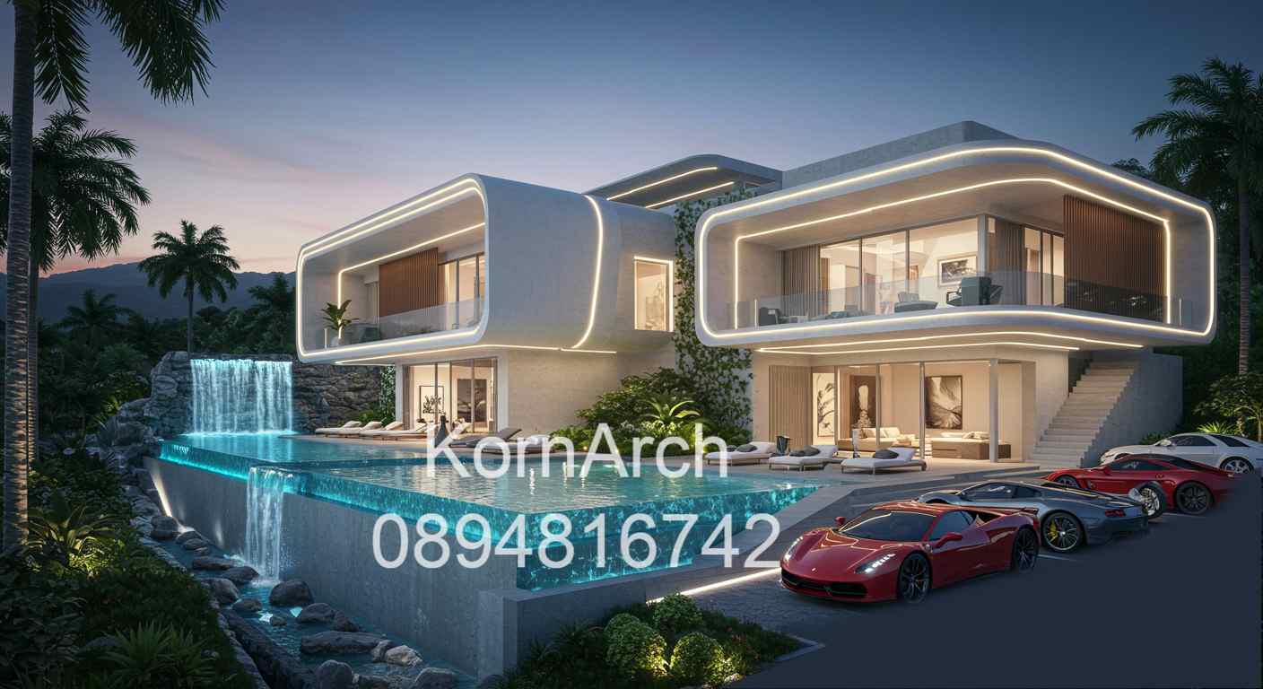 รับออกแบบพูลวิลล่า Poolvilla