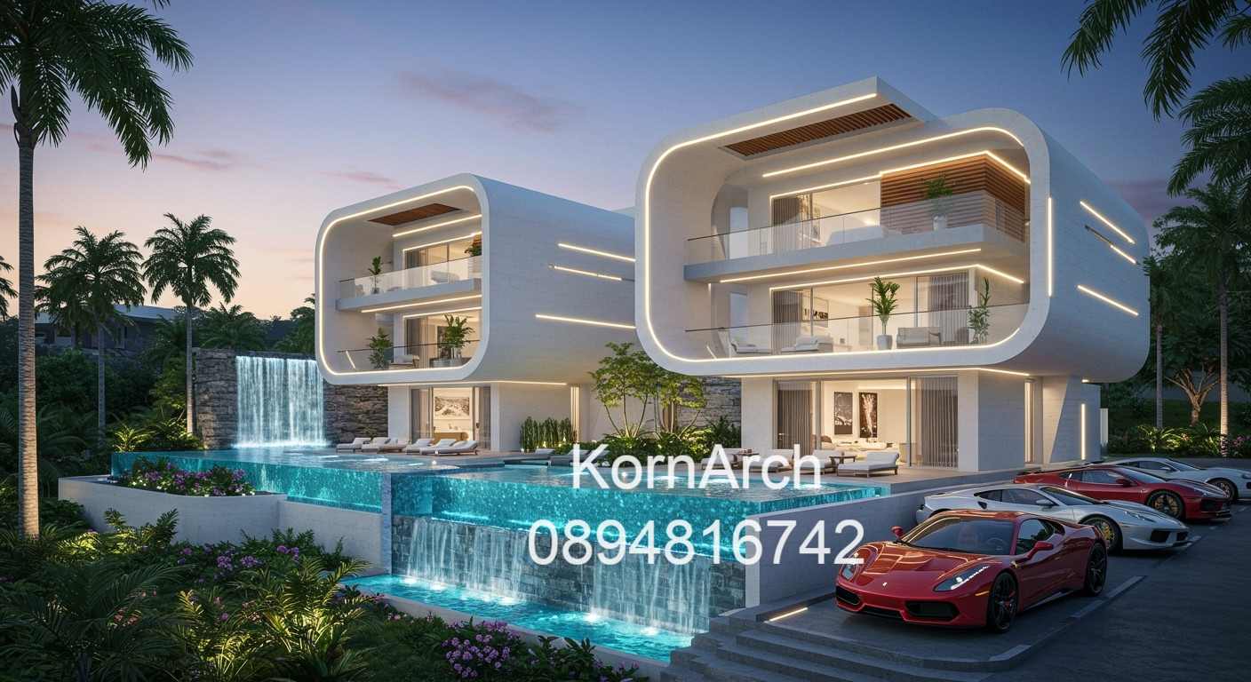 รับออกแบบพูลวิลล่า Poolvilla