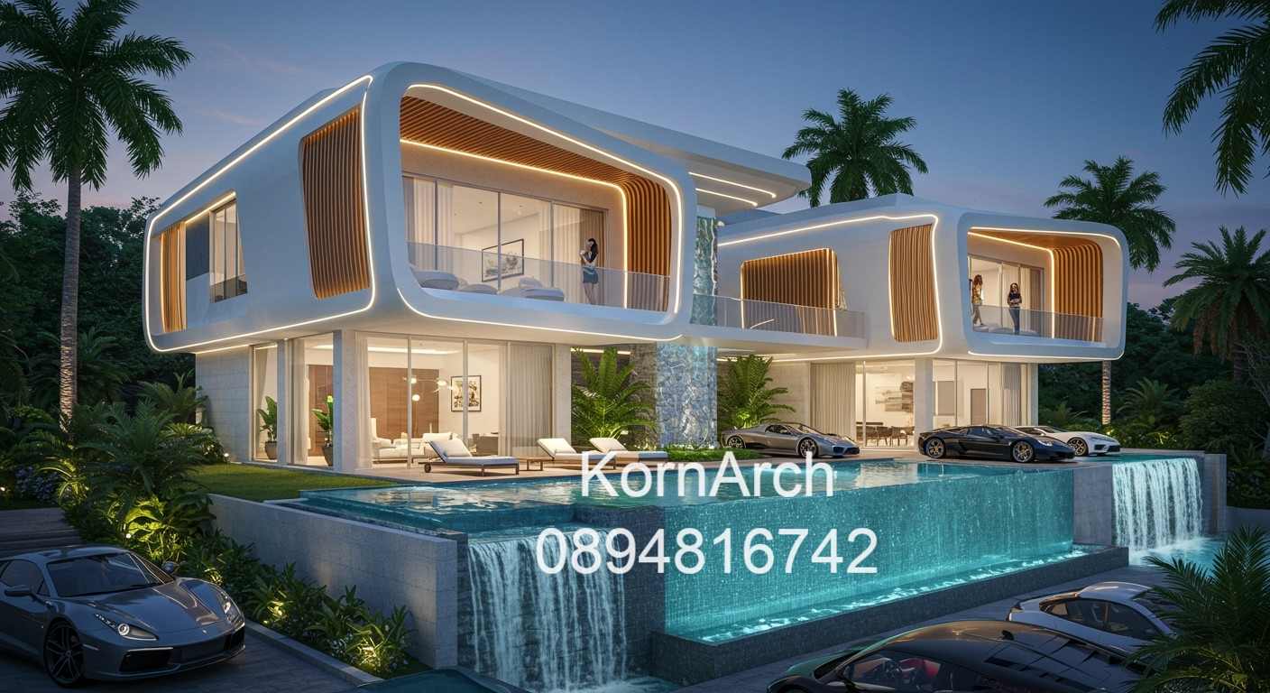 รับออกแบบพูลวิลล่า Poolvilla