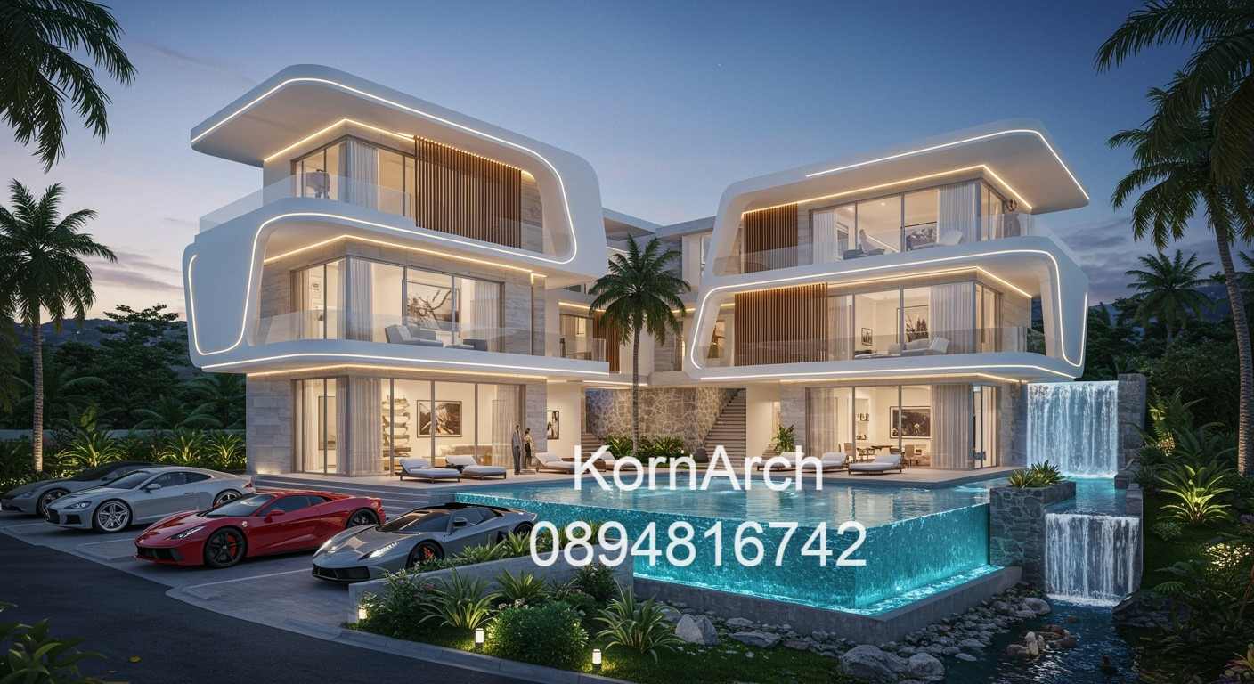 รับออกแบบพูลวิลล่า Poolvilla