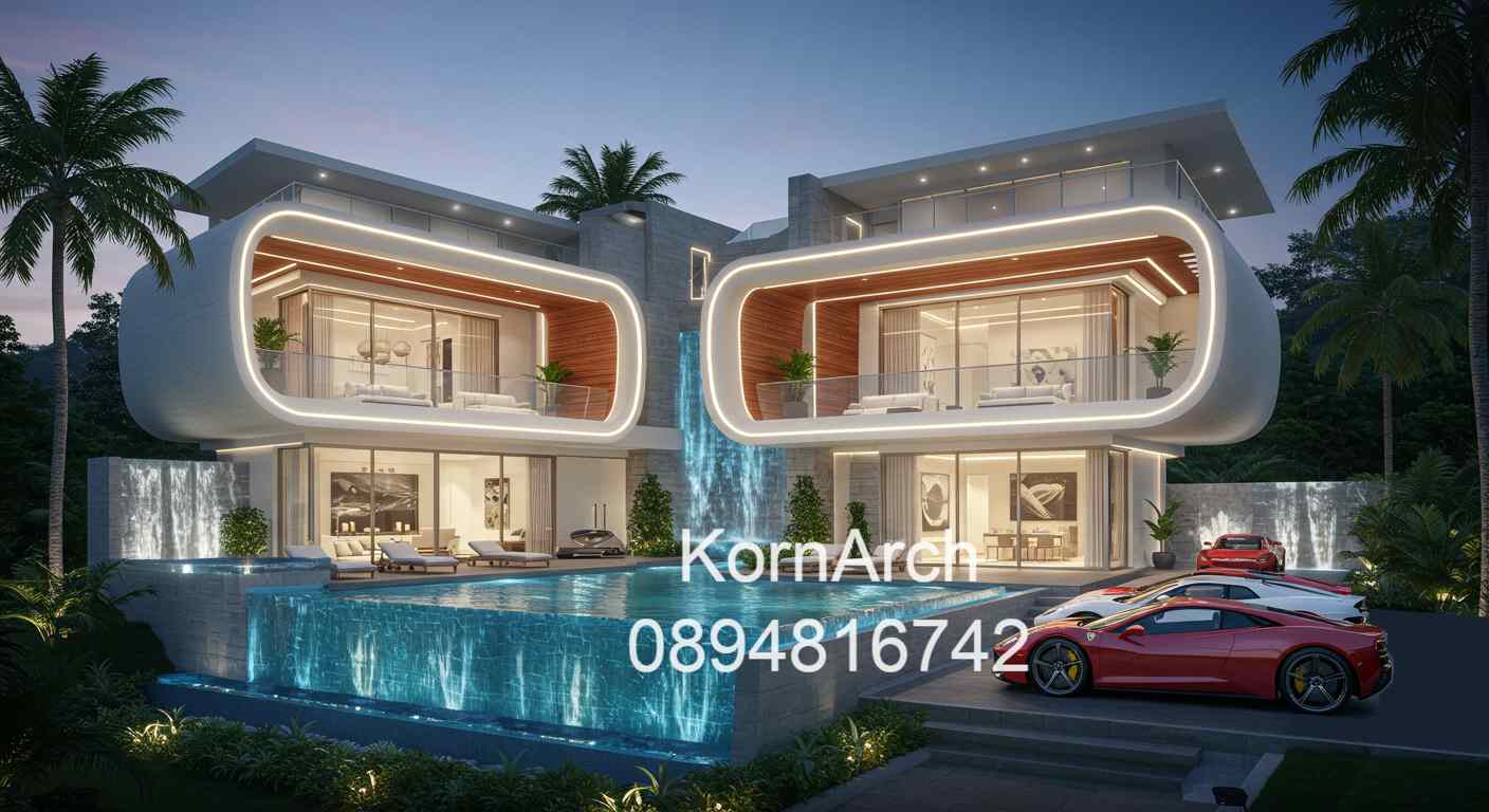 รับออกแบบพูลวิลล่า Poolvilla