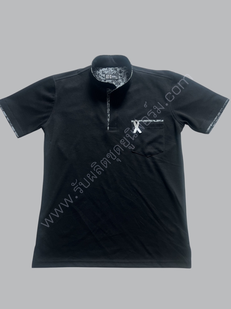 เสื้อโปโลสีดำ คุณภาพพรีเมียม