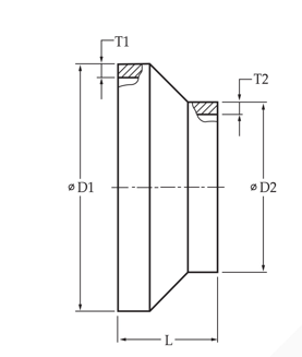 ข้อลด (คอสั้น) (HDPE Short Reducer)