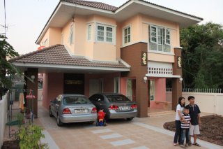 Two story house building