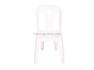 เก้าอี้พลาสติก PVC สีขาว