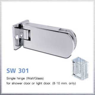 บานพับประตูกระจกห้องน้ำ SW301, กลอนล็อคประตู