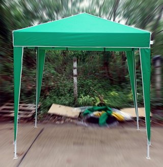 Steel frame folding tent