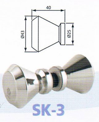 Glass Door Knob SK-3