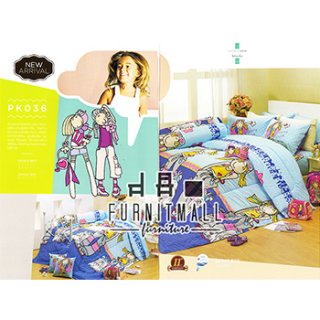 ชุดผ้าปูที่นอน SATIN ลายการ์ตูน รุ่น PK036