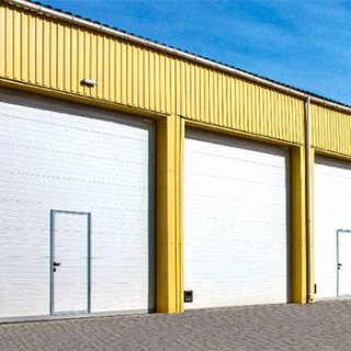 ประตูโรงงาน Industrial Overhead Sectional Doors