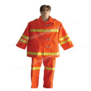 Firefighter Suit with Reflective Strips