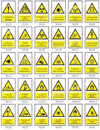Warning Sign 20x30cm 3M EN