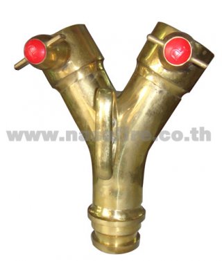 Brass Y Shaped Intersection Without Valve